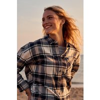 Lyanna Bio-Baumwoll Oversize Damenhemd - Grauweiß von Animal