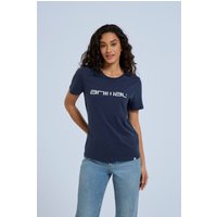 Marina Bio-Baumwoll Damen T-Shirt mit Logo - Marineblau von Animal