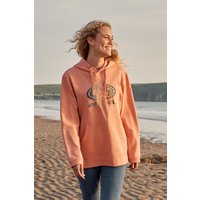 Maya Graphic Bio-Baumwoll Damen Kapuzenpullover - Rosa von Animal