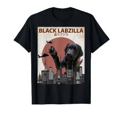 Schwarz labzilla | Funny Lab Labrador Retriever Hunde-T-Shirt von Animalzilla Cute Animal Tee Shirts