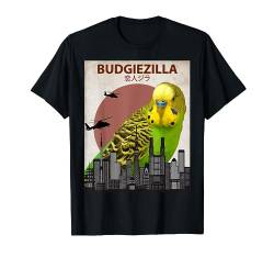 budgiezilla | Wellensittich T-Shirt für Wellensittich Sittich Liebhaber von Animalzilla Cute Animal Tee Shirts