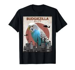 budgiezilla | Wellensittich T-Shirt für Wellensittich Sittich Liebhaber von Animalzilla Cute Animal Tee Shirts