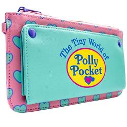 Animation The Tiny World of Polly Pocket Herz-Muster Portemonnaie Clutch Münzfach & Kartenhalter, Rosa von Animation