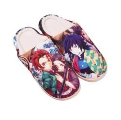 Anime Clothing Anime Hausschuhe Unisex Plüsch Pantoffeln Rutschfest House Slippers Winter Warme Schlappen DS,44-45 von Anime Clothing