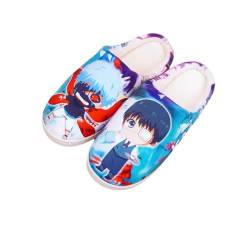 Anime Clothing Anime Hausschuhe Unisex Plüsch Pantoffeln Rutschfest House Slippers Winter Warme Schlappen Tokyo Ghoul,46-47 von Anime Clothing