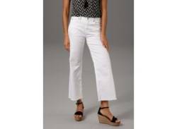 7/8-Jeans ANISTON CASUAL Gr. 44, N-Gr, weiß (white) Damen Jeans Röhrenjeans Bestseller von Aniston