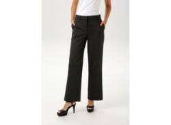 Anzughose ANISTON CASUAL Gr. 40, N-Gr, schwarz-weiß (schwarz, weiß) Damen Hosen Stoffhosen von Aniston
