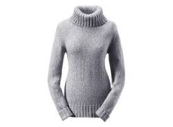 Rollkragenpullover ANISTON CASUAL Gr. 34, grau (grau, meliert) Damen Pullover Grobstrickpullover von Aniston