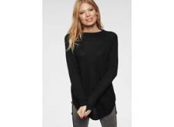 Rundhalspullover ANISTON CASUAL Gr. 34, schwarz Damen Pullover Feinstrickpullover von Aniston