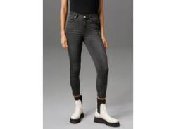 Skinny-fit-Jeans ANISTON CASUAL Gr. 36, N-Gr, schwarz (black) Damen Jeans Röhrenjeans von Aniston