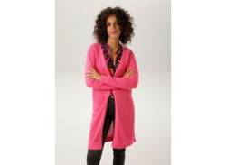 Strickjacke ANISTON CASUAL Gr. 36, pink Damen Strickjacken lange von Aniston