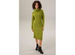 Strickkleid ANISTON CASUAL Gr. 34, N-Gr, grün (moosgrün) Damen Kleider Freizeitkleider von Aniston