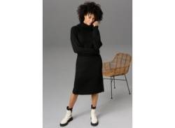 Strickkleid ANISTON CASUAL Gr. 48, N-Gr, schwarz Damen Kleider Freizeitkleider von Aniston