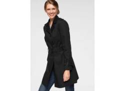 Trenchcoat ANISTON CASUAL Gr. 34, schwarz Damen Mäntel Übergangsmäntel Bestseller von Aniston