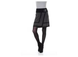 Wickelrock ANISTON CASUAL Gr. 34, schwarz (grau, schwarz, meliert) Damen Röcke Strickröcke von Aniston