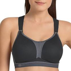 Anita Damen Sport-bh Dynamix-star Sport BH, Schwarz/Anthrazit, 70E EU von Anita Active