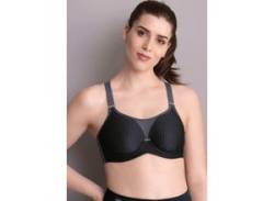 Sport-BH ANITA ACTIVE "performance wireX" Gr. 80, Cup F, schwarz (schwarz, anthrazit) Damen BHs Bügel-BHs von Anita active