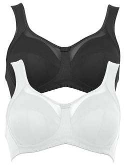 Anita 2er Sparpack Komfort BH Clara 5459 Gr. 85H in 1xschwarz 1xweiß von Anita