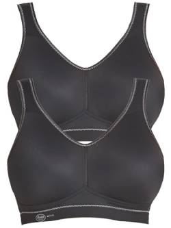 Anita 2er Sparpack Sport-BH Light & Firm 5521 Gr. 80E in 1xschwarz 1xschwarz von Anita