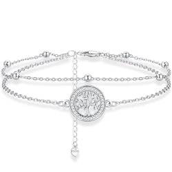 Aniu Lebensbaum Armband Damen Sterling Silber 925 Armband Baum des Lebens Silber 925 mit Zirkonia Armband Lebensbaum Verstellbar Lebensbaum Schmuck für Damen von Aniu