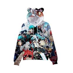 Anjinguang My Hero Academia Anime Hoodies Friends Bedruckter Pullover Sweatshirt für Damen und Herren Jungen Mädchen XXS-4XL, Typ 5, 38 von Anjinguang