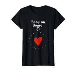 Baby on Board Herz Schwangerschaft glückliche Familie hype T-Shirt von Ankündigung Schwanger werdende Mama Baby erwartet