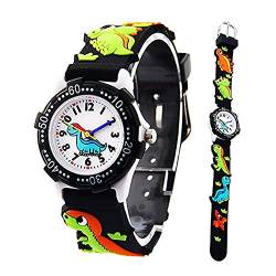 Anloo Mädchen Jungen Kleine Kinder Niedlich Uhr Armbanduhr Zeit Lehrer,Silikon Kinderuhr 3D Cute Cartoon Wasserdicht Lehruhr Geschenk für Kids Kinder Kleine Mädchen Jungen von Anloo