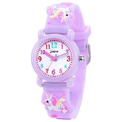 Anloo Mädchen Jungen Kleine Kinder Niedlich Uhr Armbanduhr Zeit Lehrer,Silikon Kinderuhr 3D Cute Cartoon Wasserdicht Lehruhr Geschenk für Kids Kinder Kleine Mädchen Jungen von Anloo