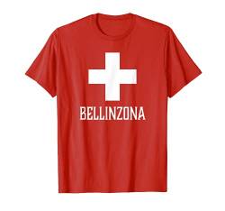 Bellinzona, Switzerland - Swiss, Suisse Cross T-shirt von Ann Arbor T-shirt Co.
