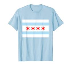 Chicago City Flag | Chicago Pride T-Shirt T-Shirt von Ann Arbor T-shirt Co.