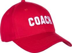 Coach | Coaching Baseballmütze – Königsblau, Rot, Grün, Marineblau, Schwarz Herren Damen Kappe, Rot/Ausflug, einfarbig (Getaway Solids), Einheitsgröße von Ann Arbor T-shirt Co.