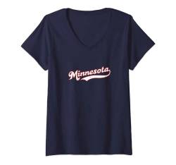 Damen Minnesota | Minnesota State Pride, Twin Cities T-Shirt T-Shirt mit V-Ausschnitt von Ann Arbor T-shirt Co.