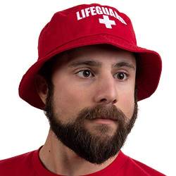 Lifeguard Bucket Hat | Professional Guard Red Sun Cap Men Women Costume Uniform von Ann Arbor T-shirt Co.