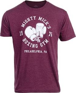 Mighty Mick's Boxing Gym 1976 | Philadelphia Boxer Vintage Style Handschuhe T-Shirt, T-Shirt – Kastanienbraun, Mittel von Ann Arbor T-shirt Co.