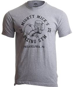 „Mighty Mick‘s Boxing Gym 1976 Philadelphia“ - Shirt mit Boxhandschuh-Motiv - Vintage-Stil Herren Boxen Boxsport T-Shirt mit Schriftzug - M von Ann Arbor T-shirt Co.