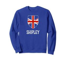 Shipley, England - Britisches Union-Jack-T-Shirt Sweatshirt von Ann Arbor T-shirt Co.