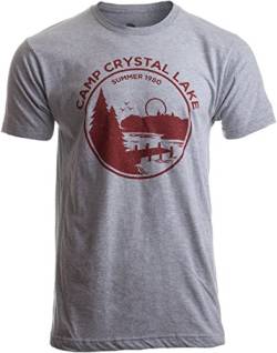 T-Shirt „1980 Camp Crystal Lake Counselor“ („Betreuer im Ferienlager Crystal Lake 1980“) - lustiges Motiv für Horrorfilm-Fans-L von Ann Arbor T-shirt Co.