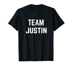 TEAM Justin | T-Shirt zur Unterstützung von Freunden, Familie, Fanclub T-Shirt von Ann Arbor T-shirt Co.