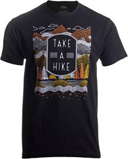 Unisex T-Shirt „Take a Hike“ („GEH wandern!“) - lustiges Motiv für Outdoor- & Natur-Fans - M von Ann Arbor T-shirt Co.