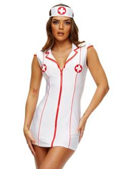 Ann Summers Krankenhaus Krankenschwester Kostüm Damen - Krankenschwestern Uniform Kleid - Krankenschwester Outfits für Frauen - Halloween Kostüm Krankenschwestern Outfit Verkleidung - Krankenschwester von Ann Summers