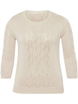 Rundhals-Pullover Anna Aura beige von Anna Aura