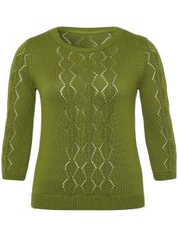 Rundhals-Pullover Anna Aura grün von Anna Aura