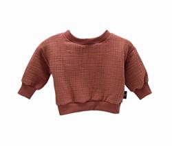 Anna Karinna Kids Musselin Langarmshirt Baby Langarm Pullover Kinder Babykleidung Mädchen und Jungen Bio Baumwolle Größe 86 Clay Pink von Anna Karinna Kids