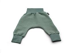 Anna Karinna Kids Pumphose Musselin Kinder Hose Baby Bio Baumwolle Sommer Junge und Mädchen Green 104 von Anna Karinna Kids