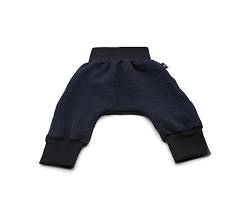 Anna Karinna Kids Pumphose Musselin Kinder Hose Baby Bio Baumwolle Sommer Junge und Mädchen Navy Blue 116 von Anna Karinna Kids