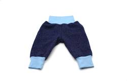 Anna Karinna Kids Winterhosen Kinder Merinowolle Hose Baby blau Pumphosen aus 100% Bio-Merinowolle für Jungen und Mädchen 116 Jeans von Anna Karinna Kids