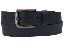 AnnaMatoni Gürtel Herren, Made in Germany, weiches Premium Rindsleder 3,5mm stark, Herren Ledergürtel, 4cm breit, echt Leder (Marine 490, TW105-120cm Gesamtlänge) von AnnaMatoni