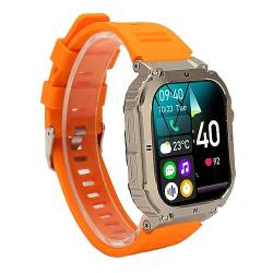 Annadue Smartwatch für Männer und Frauen, 1,96-Zoll-Touchscreen, Bluetooth-Anruf, Sportuhren mit Schlafüberwachung, Mehrere Sportmodi, Wasserdichte Fitnessuhr, Outdoor-Smartwatch für von Annadue