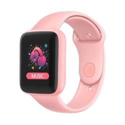 Smartwatch für Damen, Herren, Kinder, 1,4-Zoll-Smartwatch, Fitness-Tracker-Uhr mit Schrittzähler, Kalorien-Tracking, Wecker, Sport, Wasserdichte Fitnessuhr, für Android IOS (PINK) von Annadue