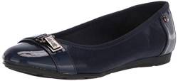 Anne Klein Damen Able Fabricable 面料優質布料tela Hábiltecido Capazבד מסוגלable Fabric Ballerinas, Navy, 39 EU von Anne Klein